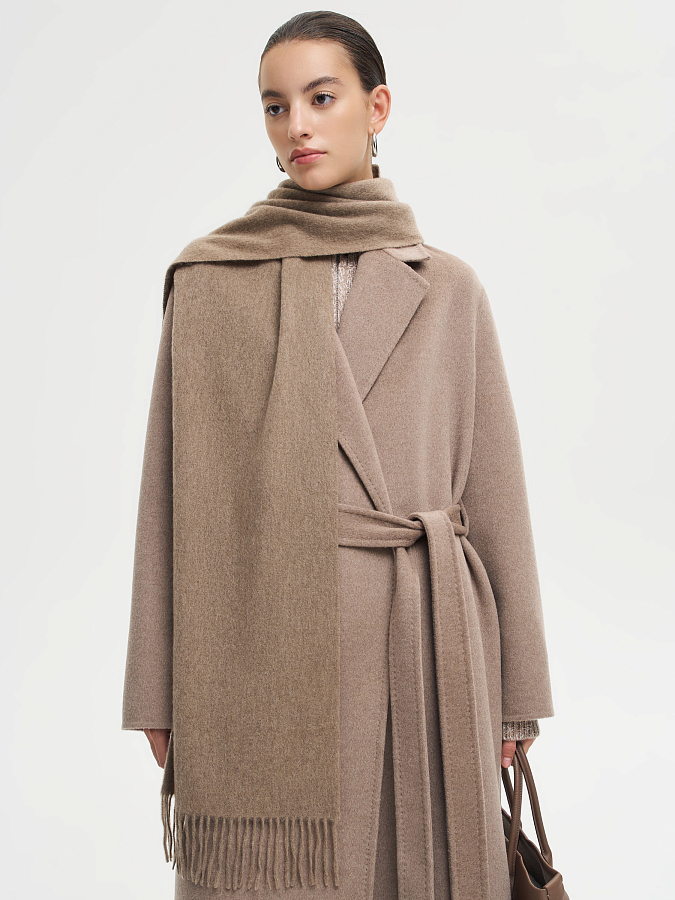 LSWN-182011 Шарф (капучино, S)