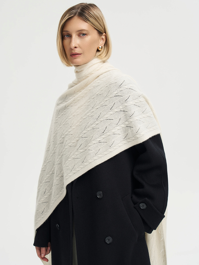 LSWN-182015 Шарф (кремовый, S)