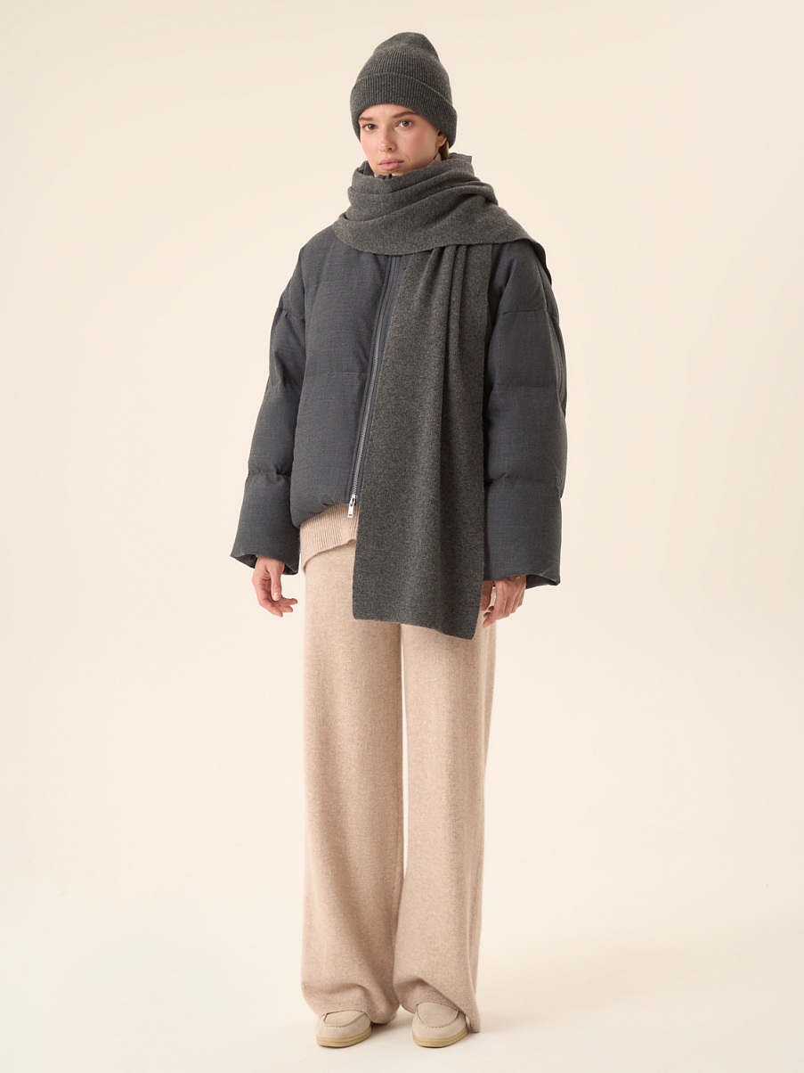 Шарф из шерсти мериноса и кашемира