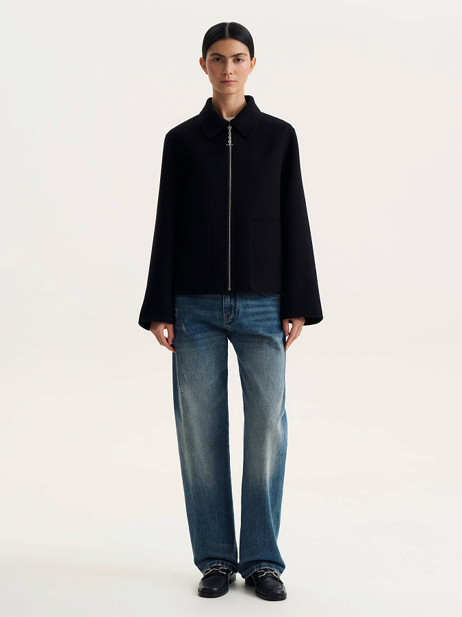 LSSL-042008 Пальто (черный, M)