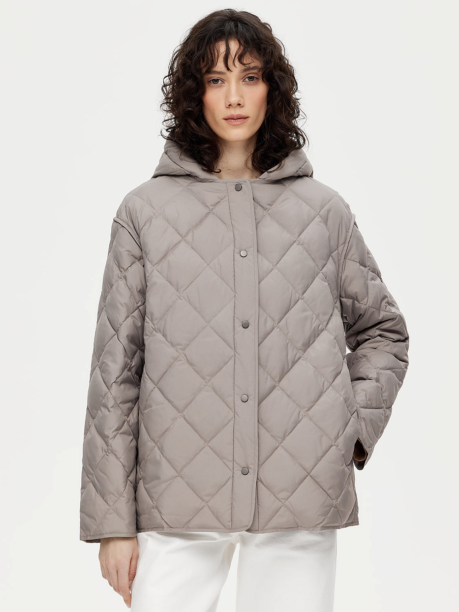 Стеганая куртка с пухом и пером