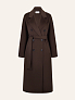 Двубортное пальто из шерсти мериноса и кашемира