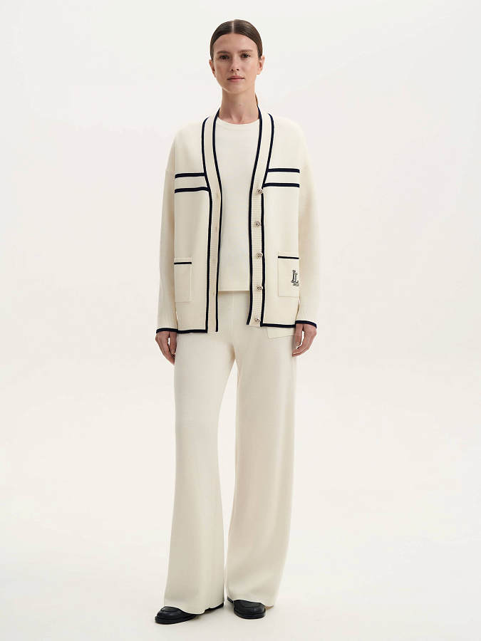 LSSL-822005 Брюки трикотажные (кремовый, S)