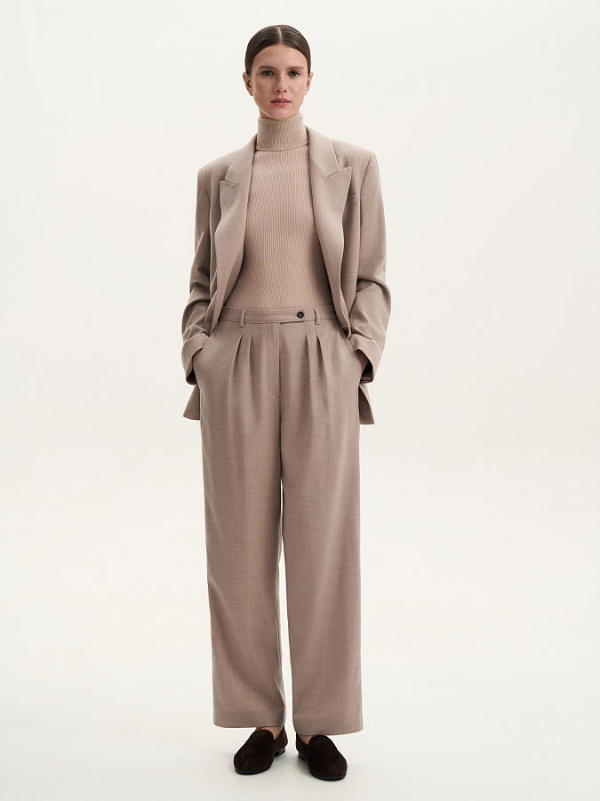 LSSL-132058 Брюки (бежевый, XS)