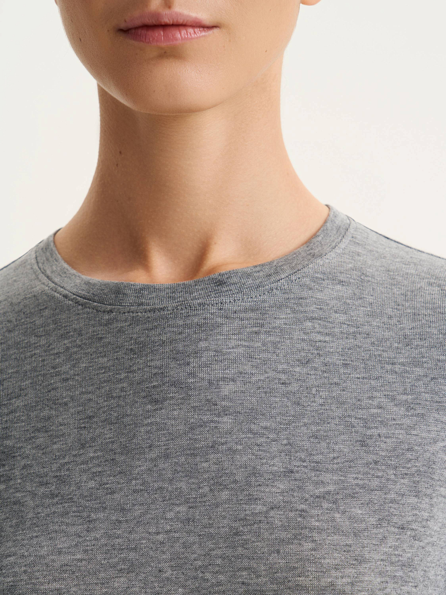 Лонгслив с шерстью