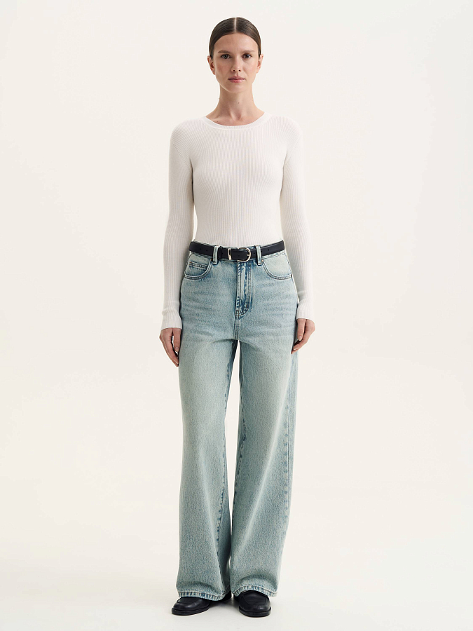 LSSL-342022 Джемпер (белый, XS)