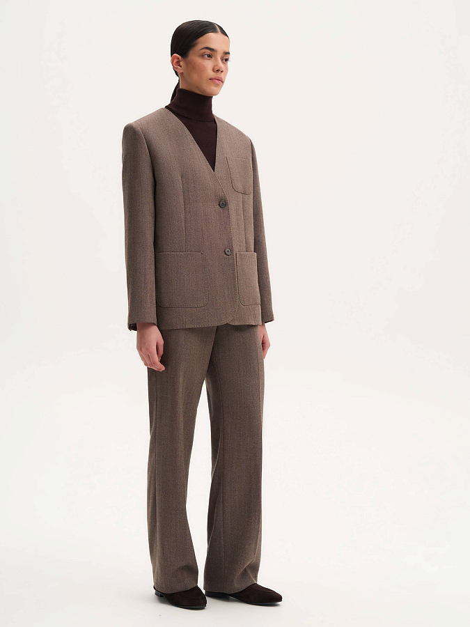 LWWS-122061 Жакет (коричневый, XS)