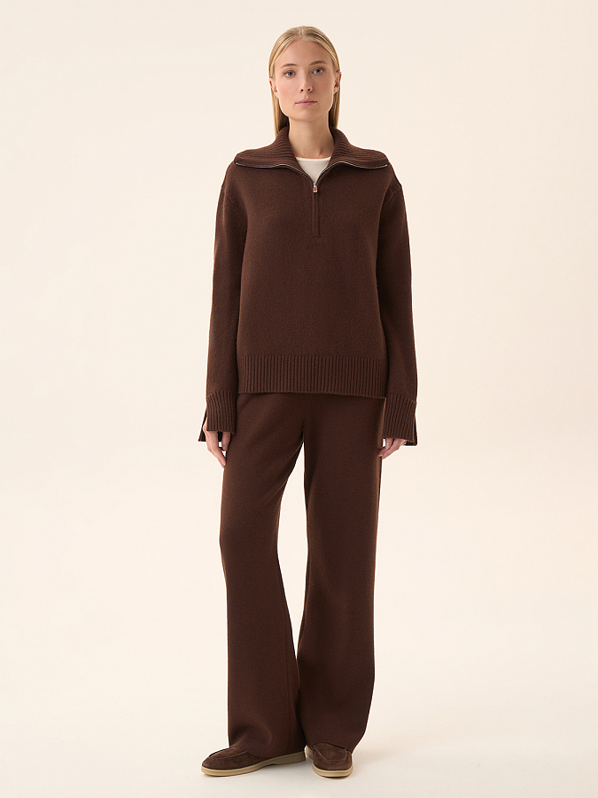 LWWS-822002 Брюки трикотажные (коричневый, M)