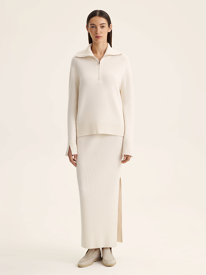 LWWS-812003 Юбка трикотажная (белый, XS)