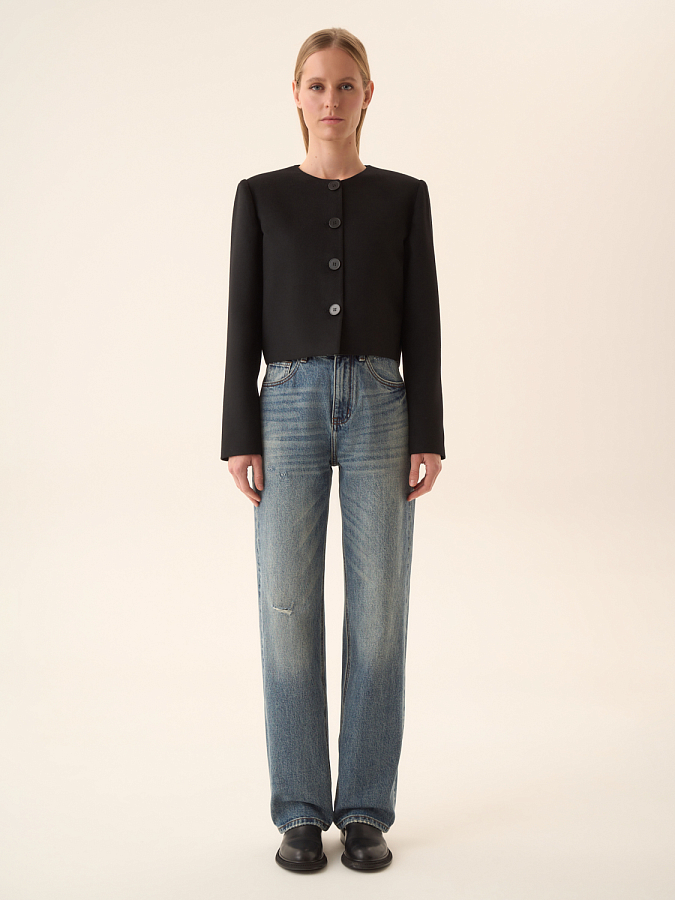 LWWS-122016 Жакет (черный, XS)