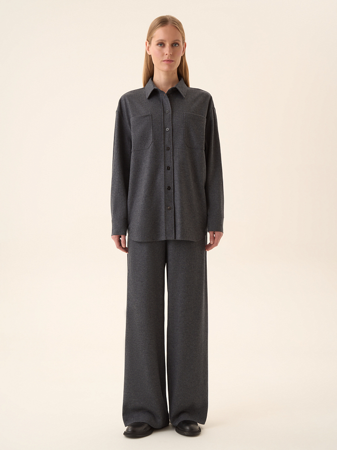 LWWS-102003 Рубашка (темно-серый, S)