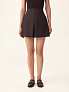 Юбка мини со складкой