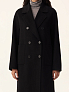 Двубортное пальто из шерсти