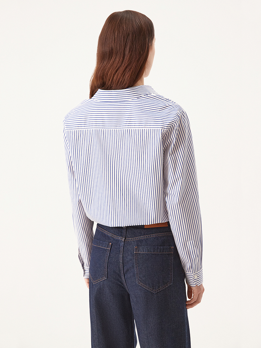 Хлопковая рубашка в полоску