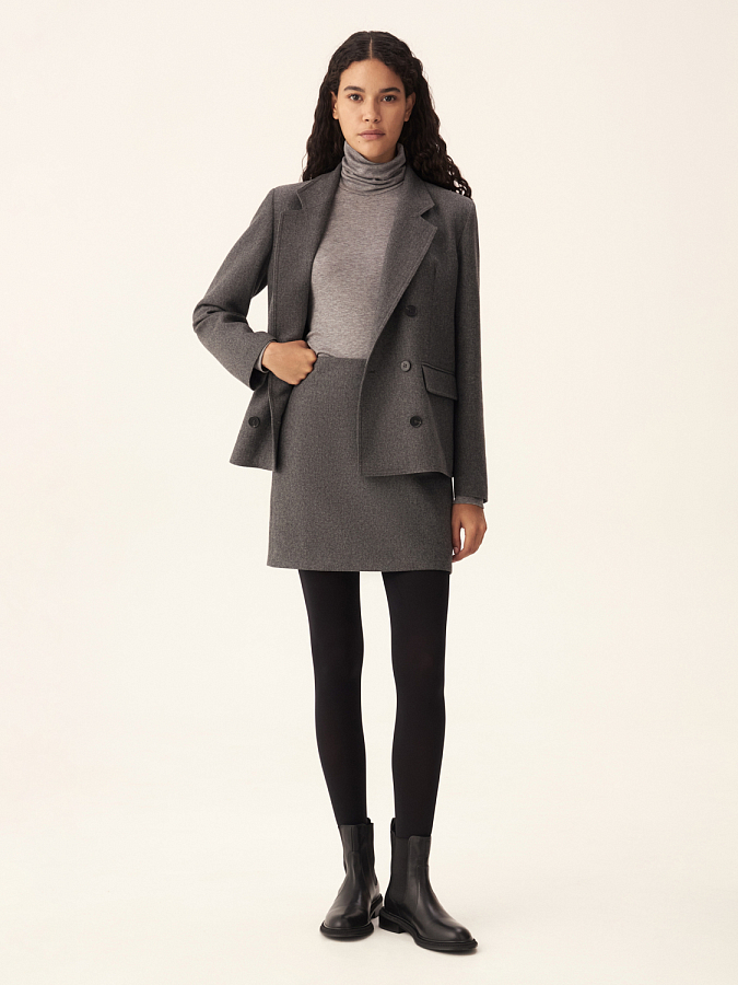 LWWS-032008 Юбка (темно-серый, L)