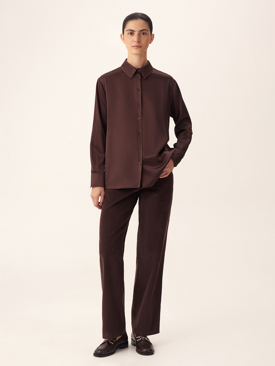 Рубашка из 100% шелка