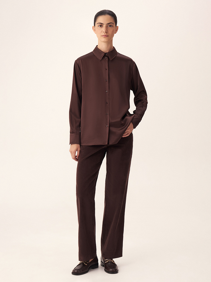 LWWS-102015 Рубашка (коричневый, L)