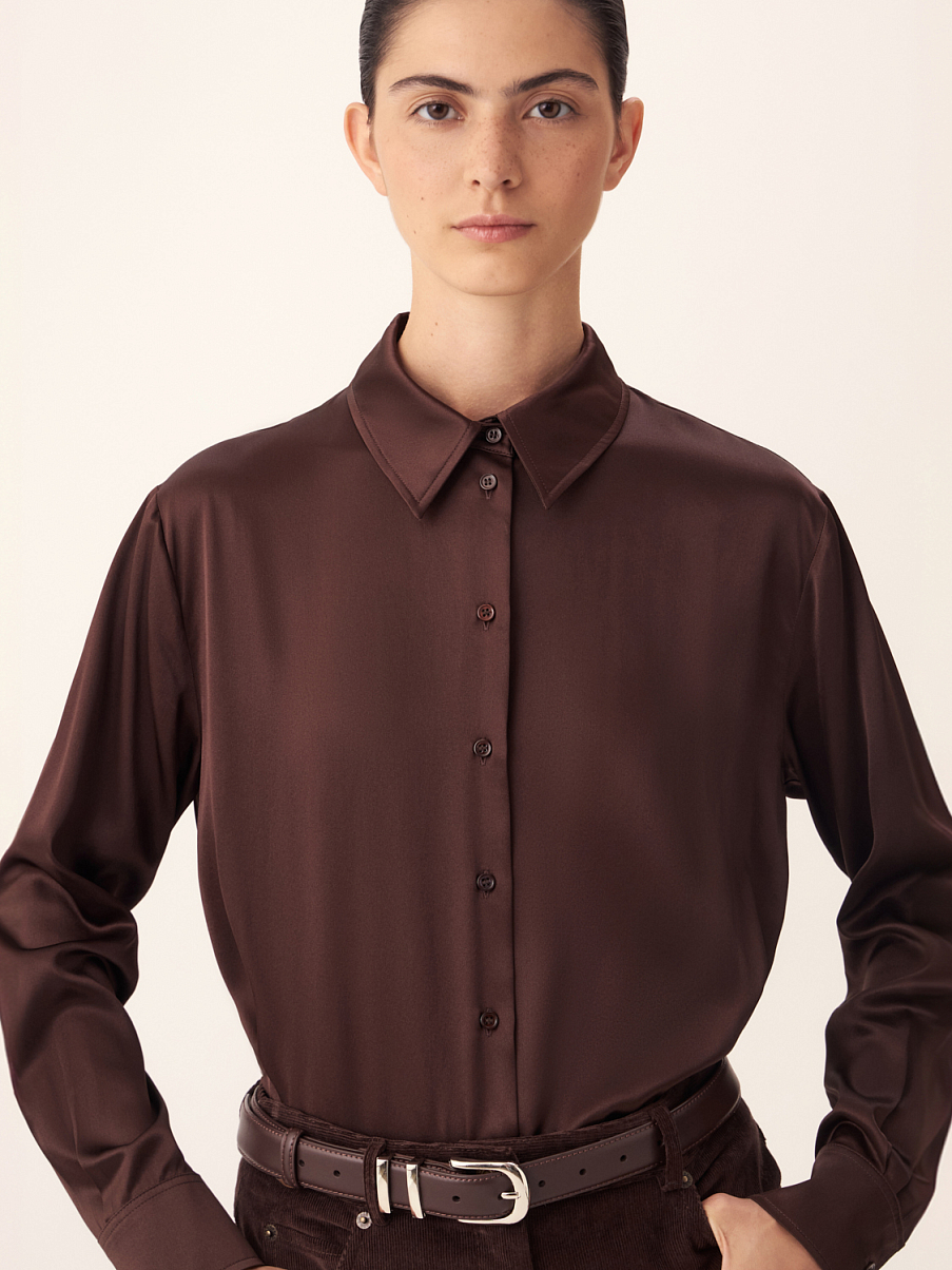 Рубашка из 100% шелка