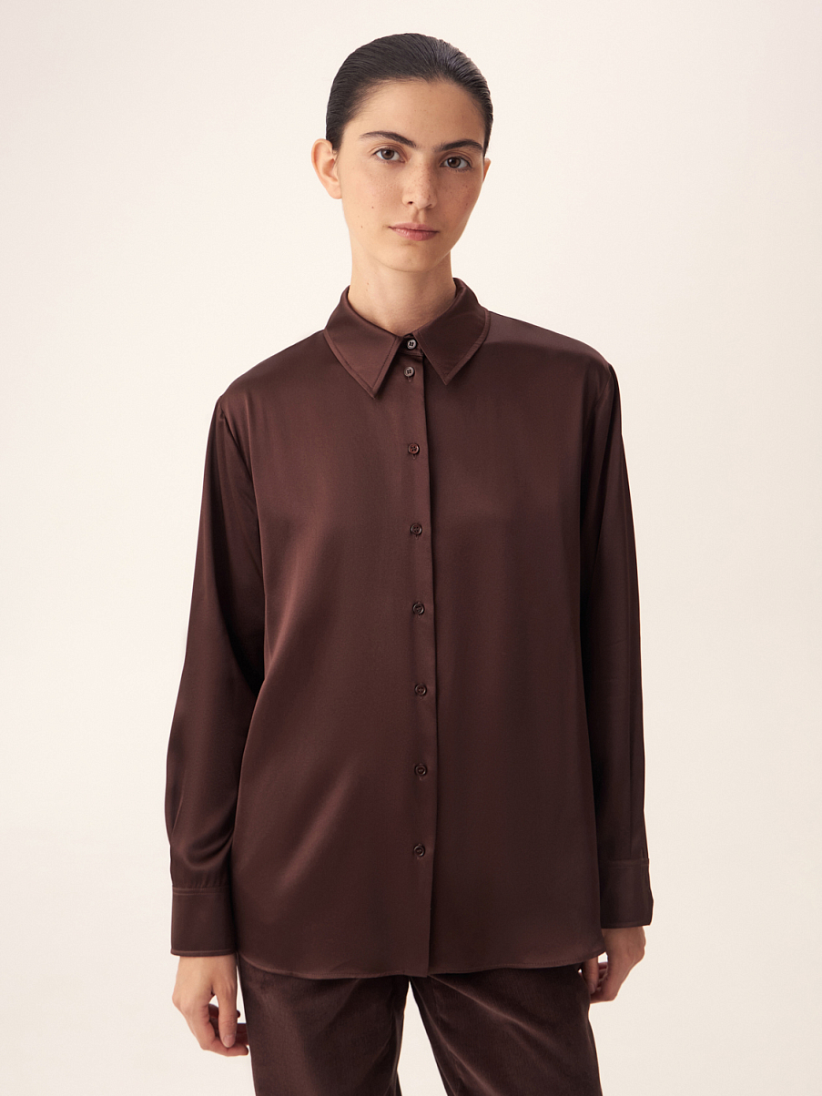 Рубашка из 100% шелка