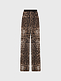 Брюки из шелка с леопардовым принтом