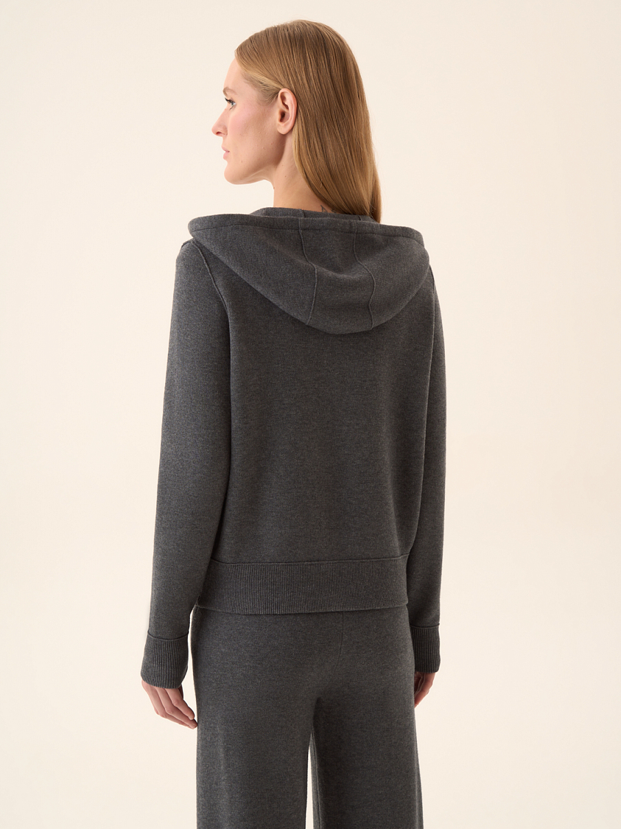 Худи на молнии с капюшоном