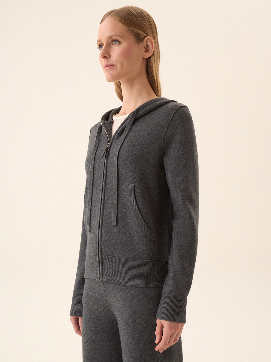 Худи на молнии с капюшоном