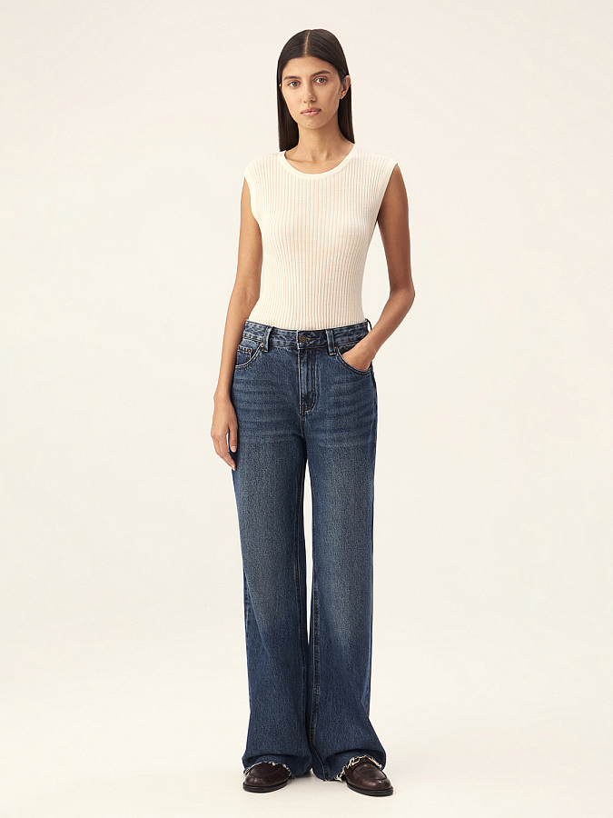 LWWS-542007 Джинсы (темно-синий, 25)