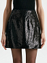 Юбка мини расшитая пайетками