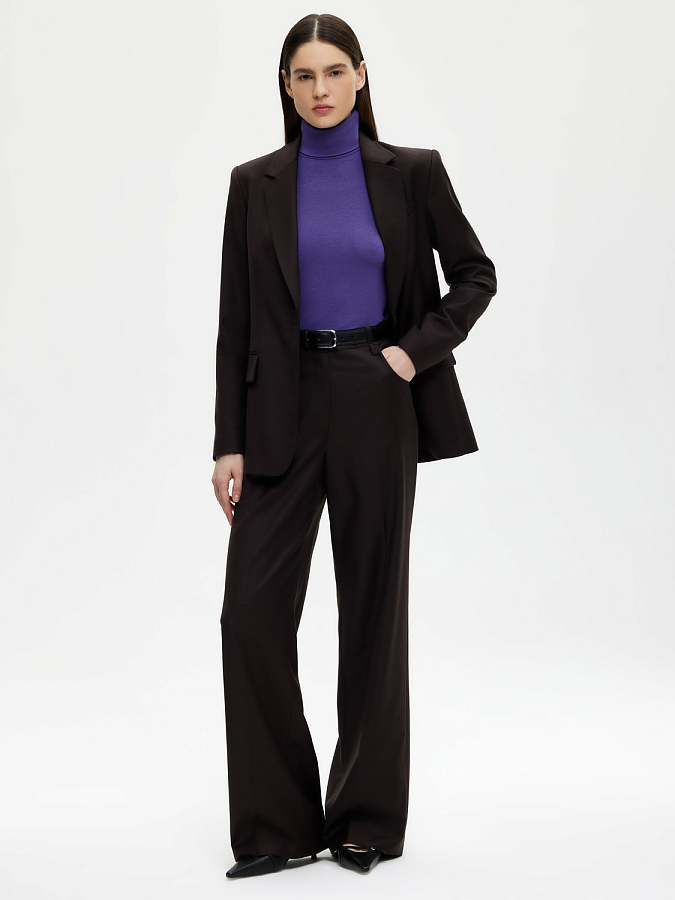 LSWF-682004 Лонгслив (лиловый, XS)