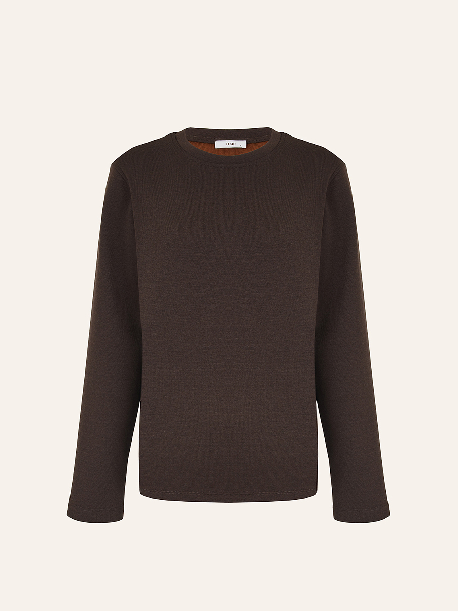 Лонгслив с шерстью