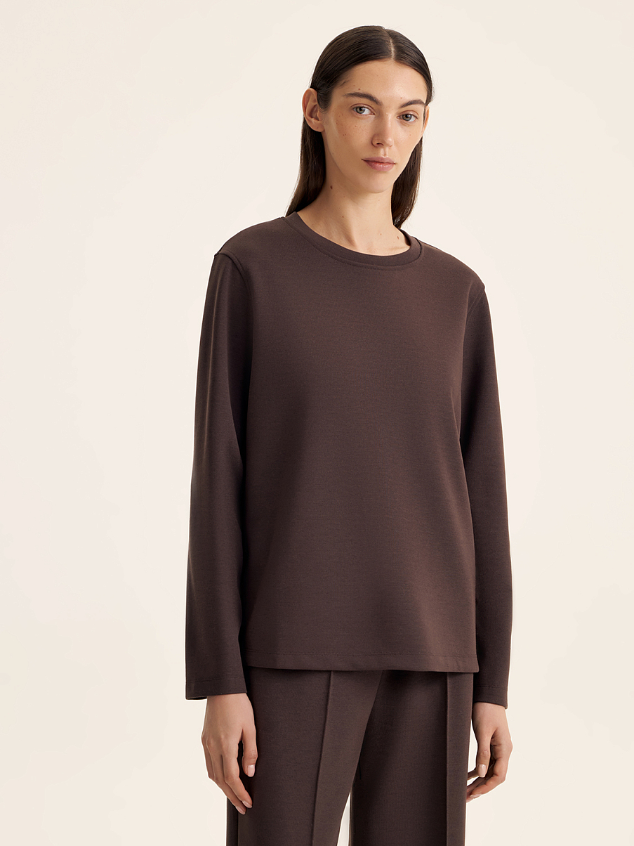 Лонгслив с шерстью