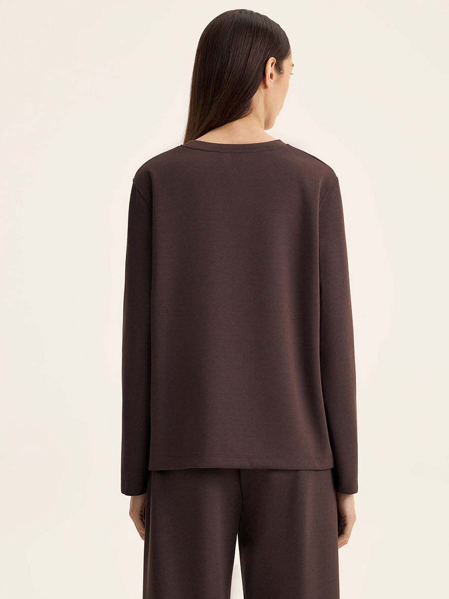 Лонгслив с шерстью