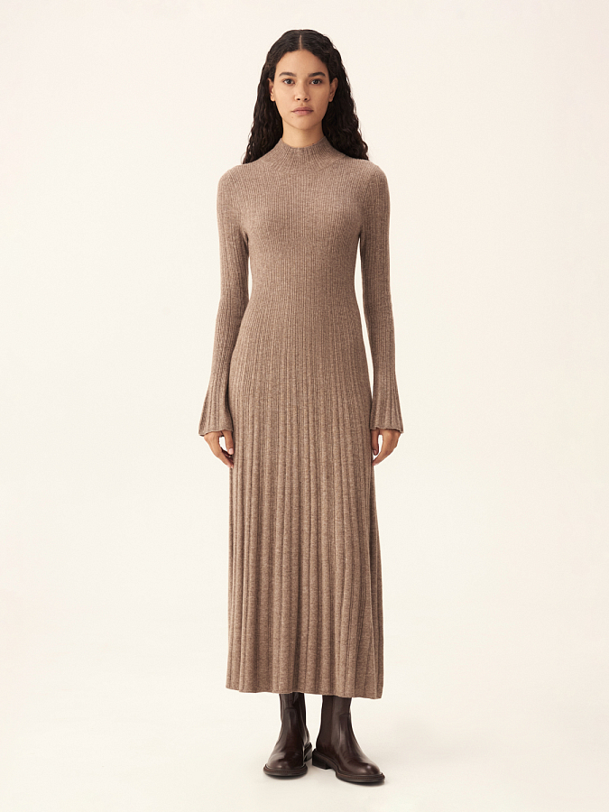 LWWS-782001 Платье трикотажное (бежевый, L)