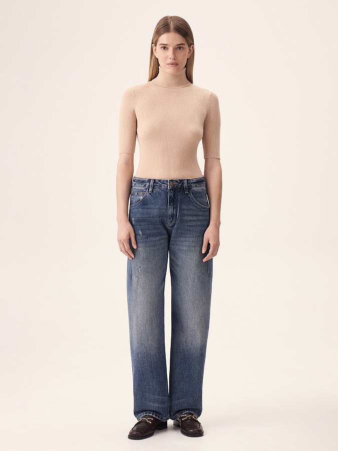 LWWS-612009 Водолазка трикотажная (светло-бежевый, XS)