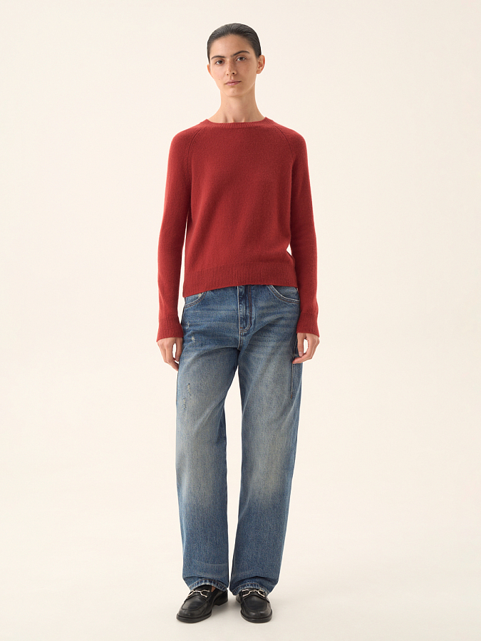 LWWS-342003 Джемпер (терракотовый, S)