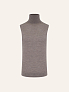 Водолазка без рукавов из шерсти мериноса
