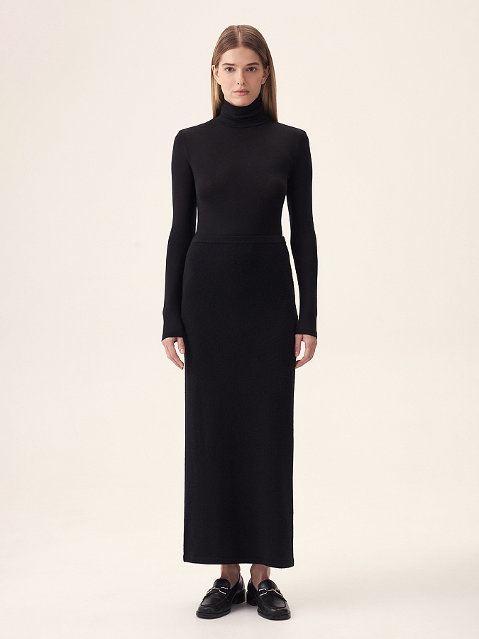 LWWS-812004 Юбка трикотажная (черный, S)