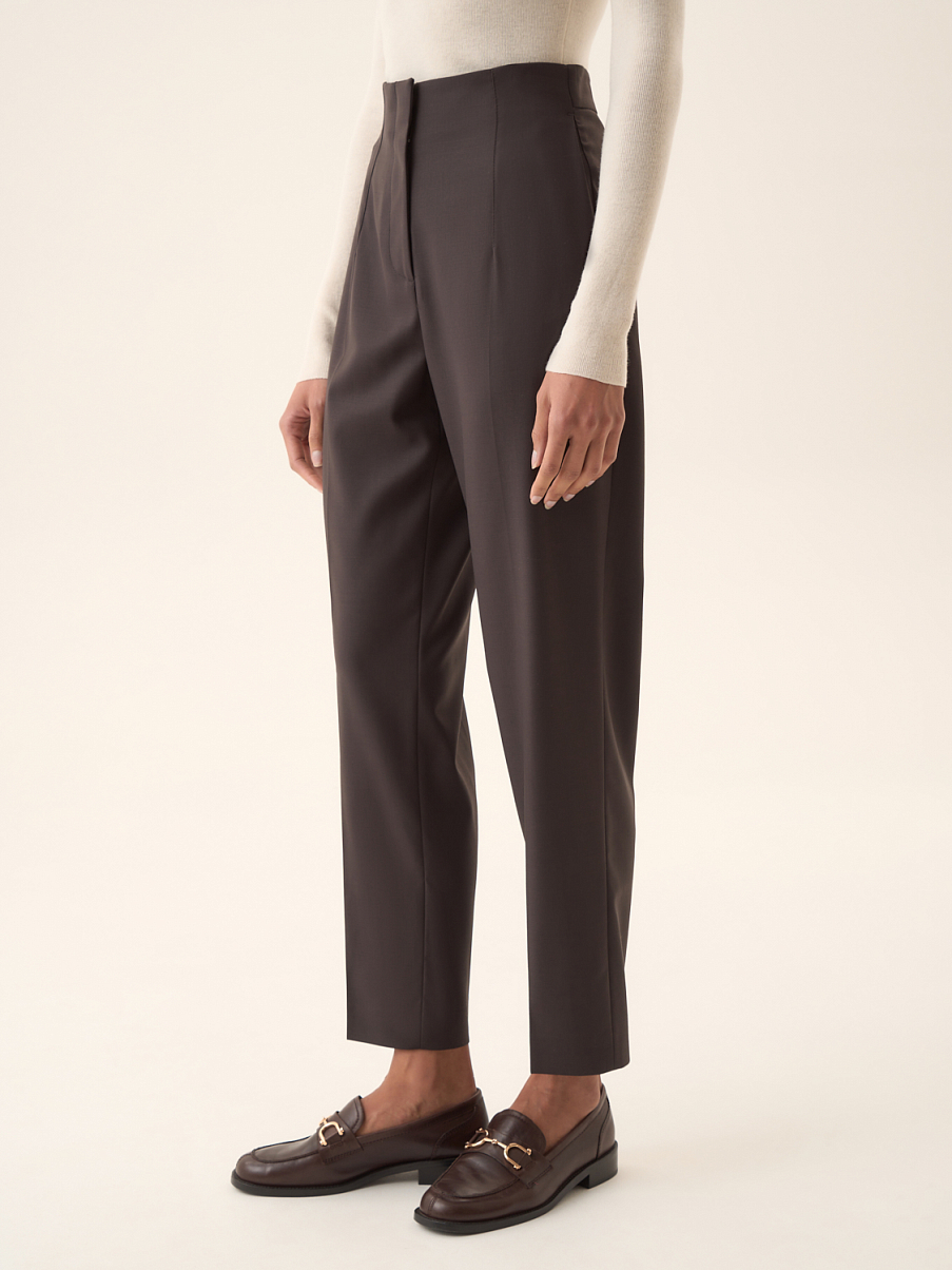 Костюмные укороченные брюки 