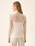 Водолазка с кружевом из шерсти мериноса