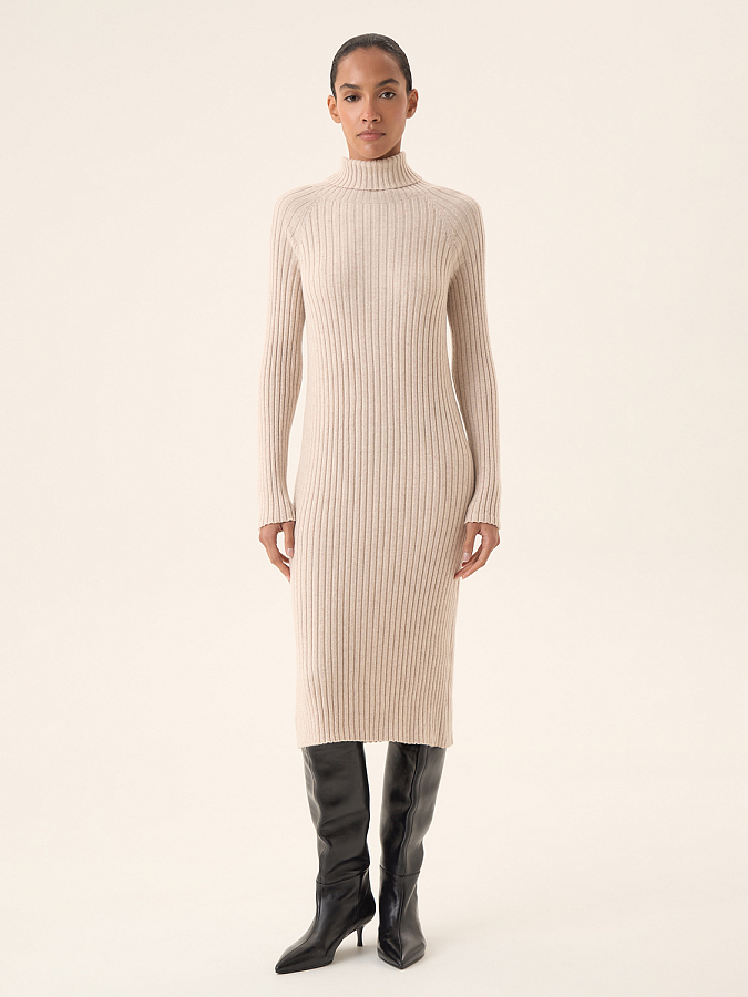 LWWS-782012 Платье трикотажное (кремовый, XS)