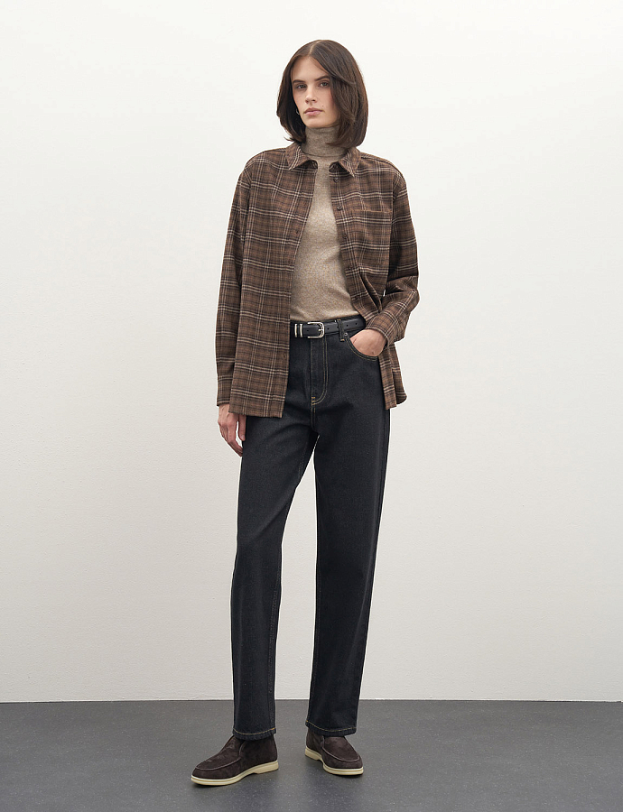 LSWF-102012 Рубашка (коричневый, XS)