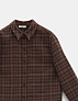 Рубашка в клетку с шерстью