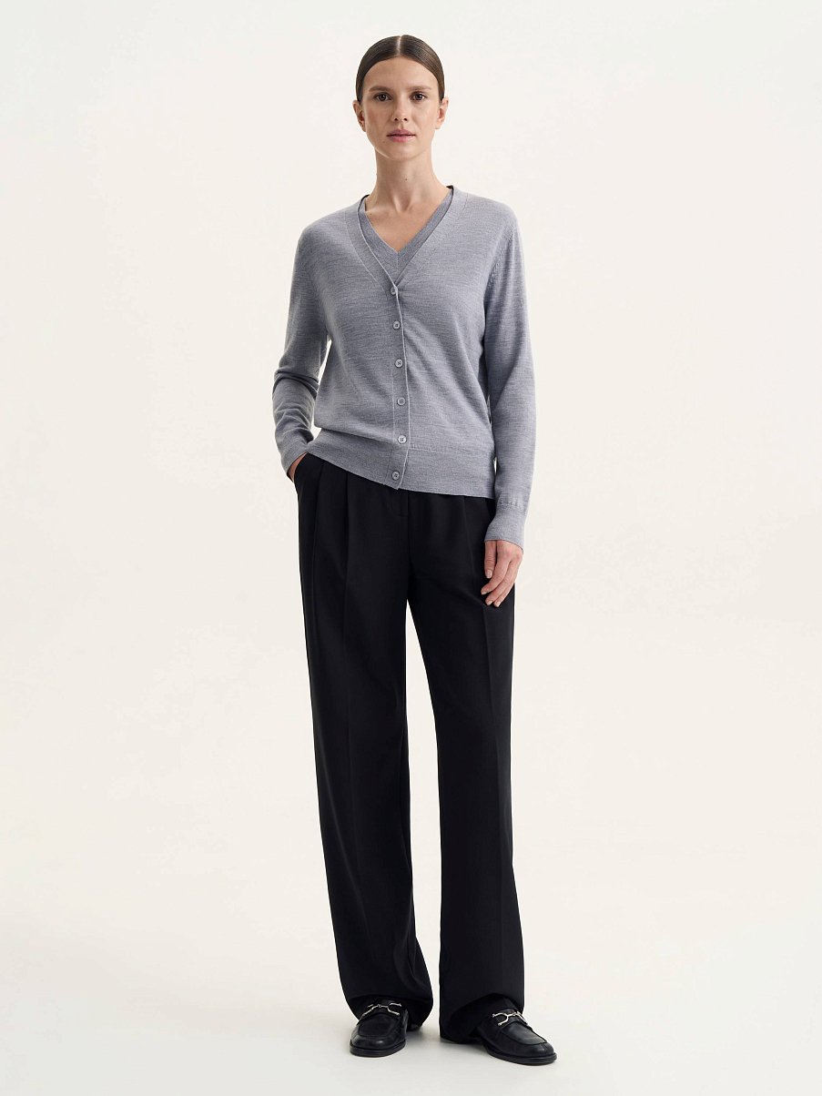 Кардиган из шелка и шерсти мериноса