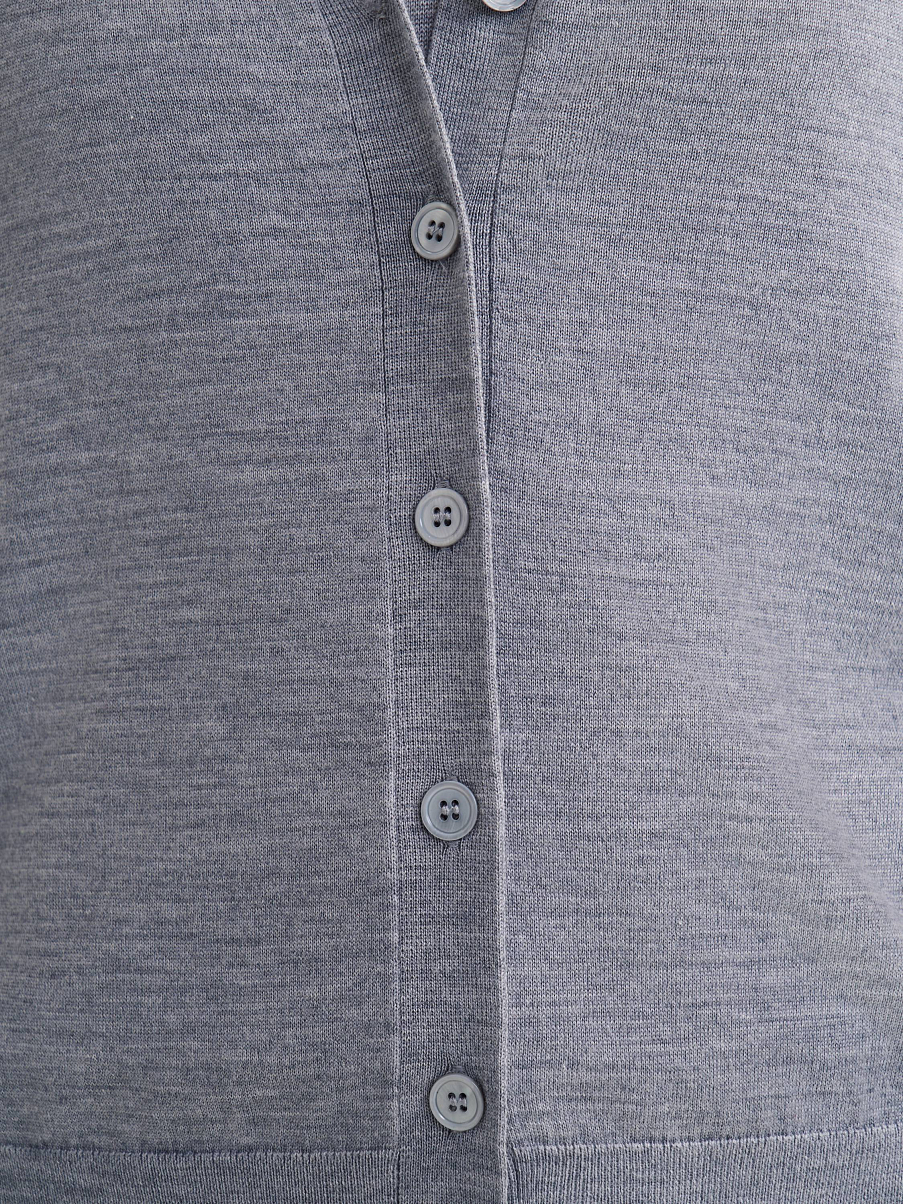 Кардиган из шелка и шерсти мериноса