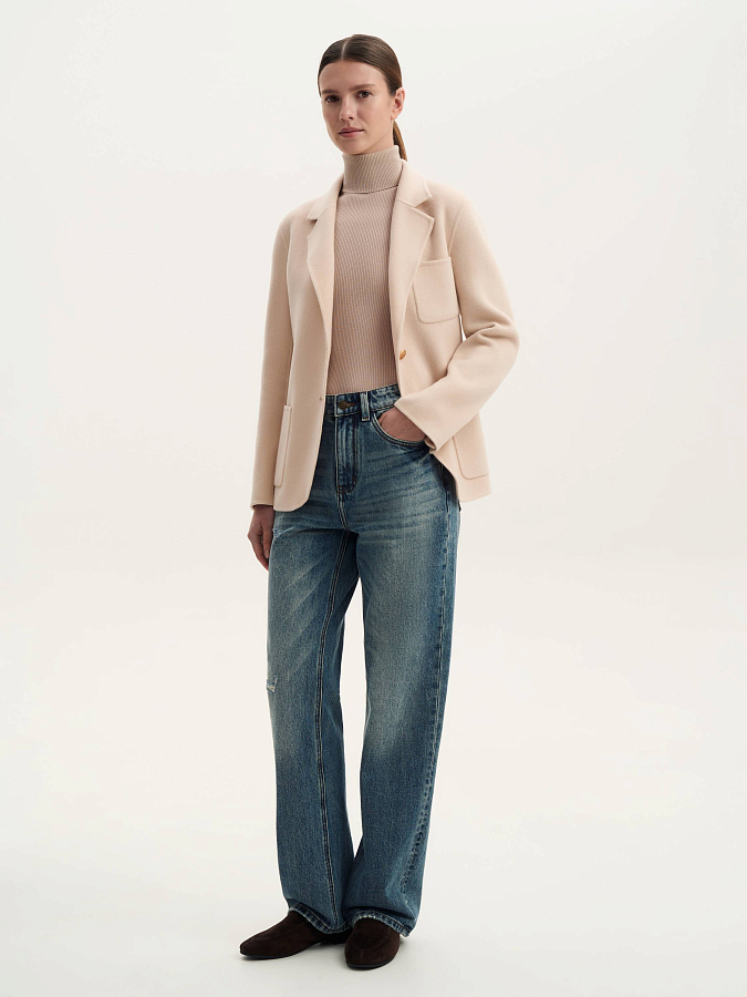 LSSL-122062 Жакет (светло-бежевый, L)