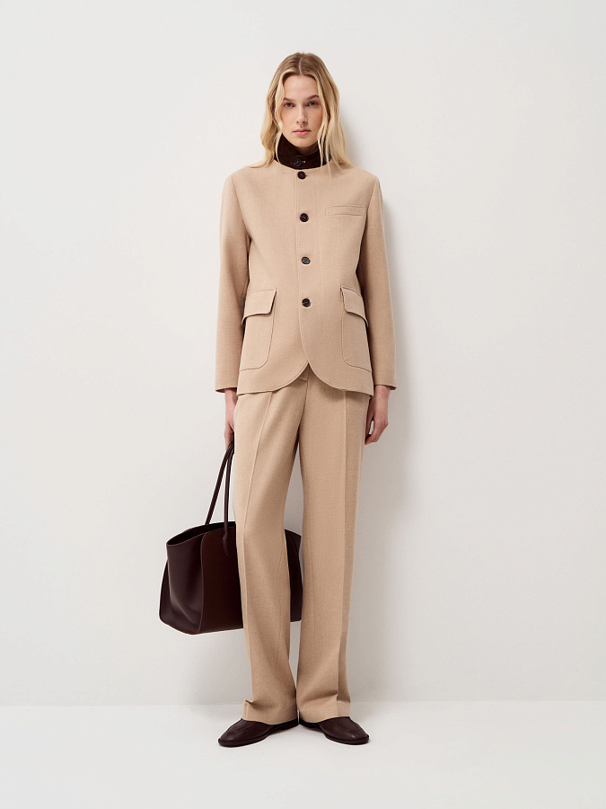 LSWN-122047 Жакет (бежевый, XS)