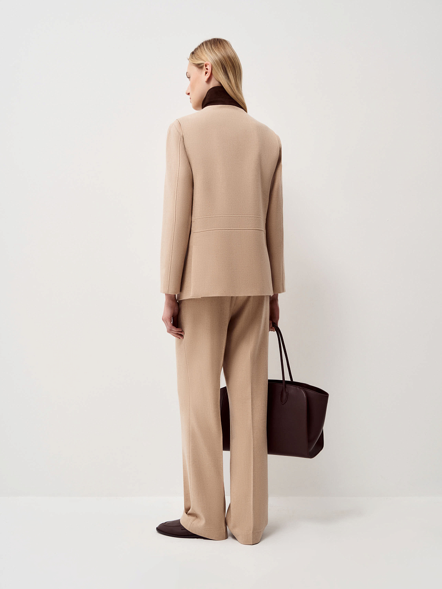 Жакет с воротником-стойкой