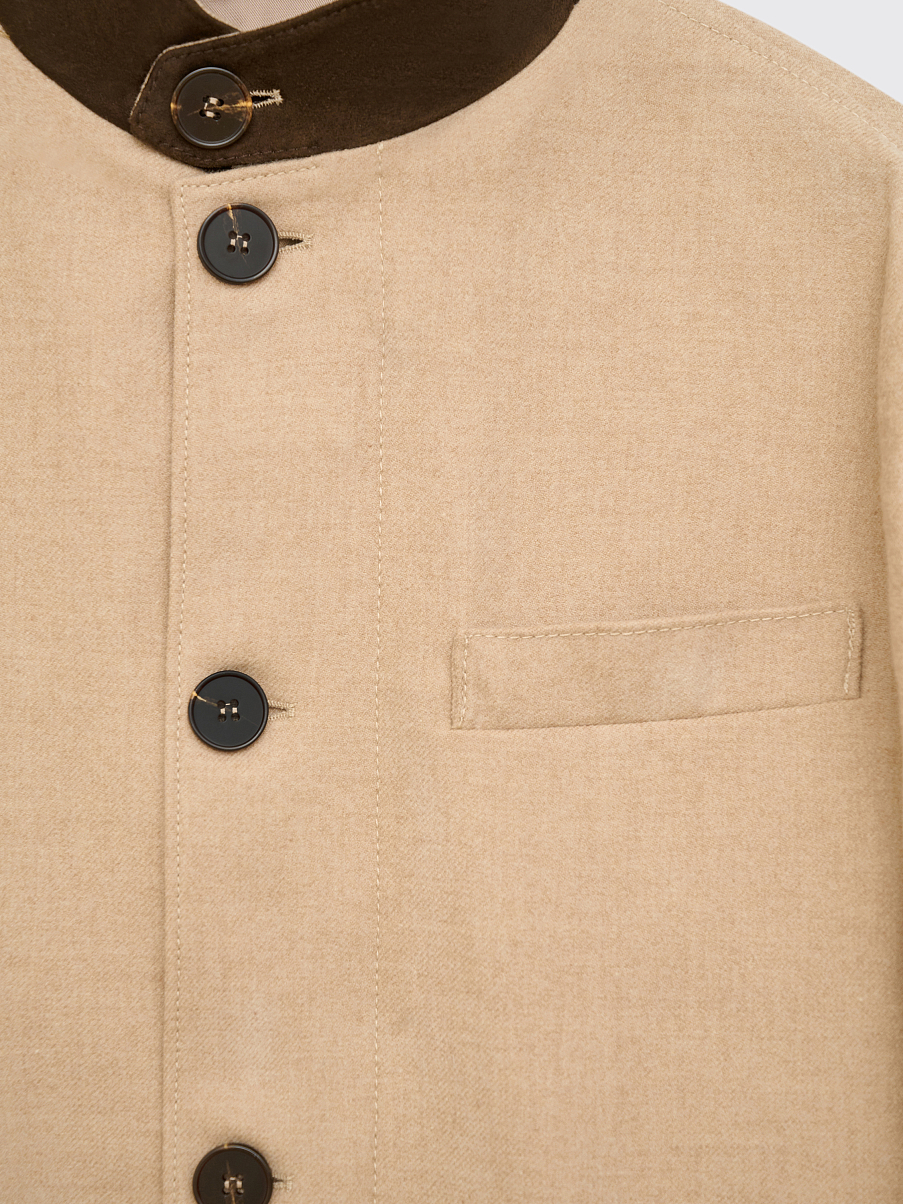 Жакет с воротником-стойкой