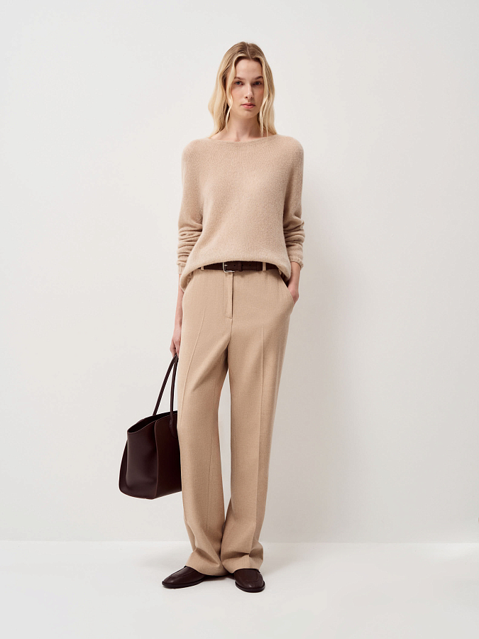 LSWN-342077 Джемпер (бежевый, M)