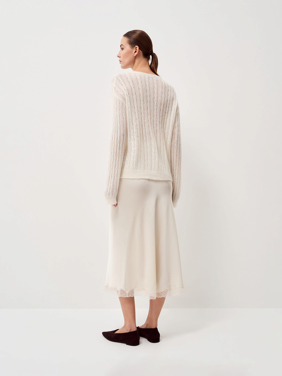 Джемпер из шерсти и шелка